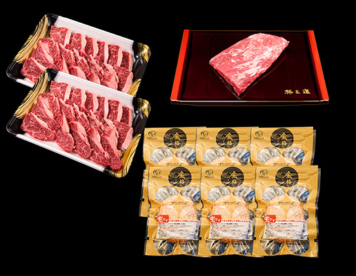 ハンバーグ・カルビ・ステーキBBQセット