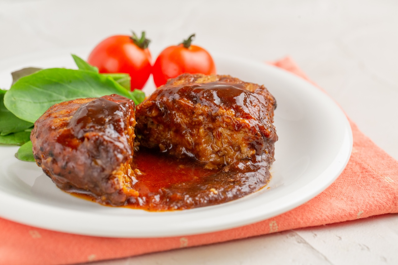 パン粉なしで作ったハンバーグ