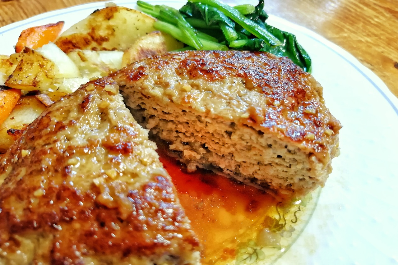 生焼けでない安全なハンバーグ